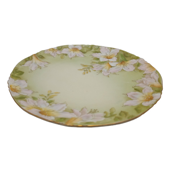 P.T. Germany Tirschenreuth Porcelain Hand Painted Lily Floral Plate - Picture 2 of 6